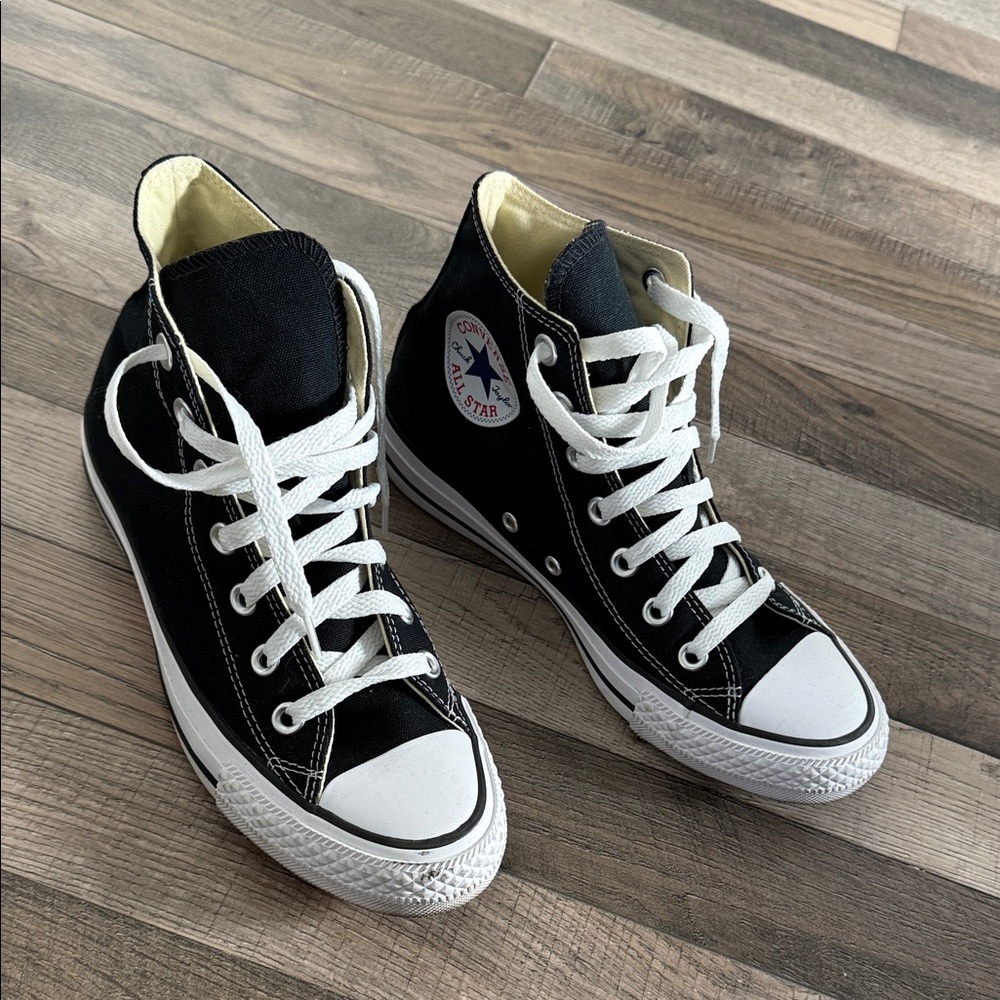 Converse Black and White High Top Sneakers